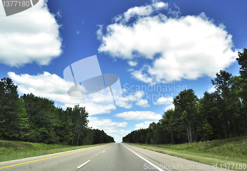 Image of road and beautiful sky 