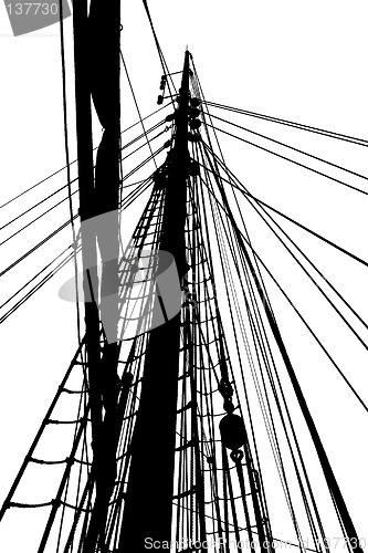 Image of Silhouette of rig