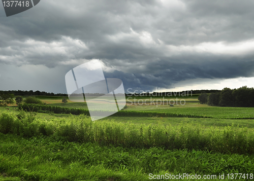 Image of Storm over the field 