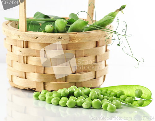 Image of fresh peas 