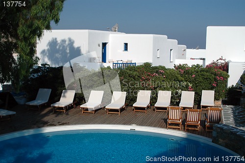 Image of pool greek hotel