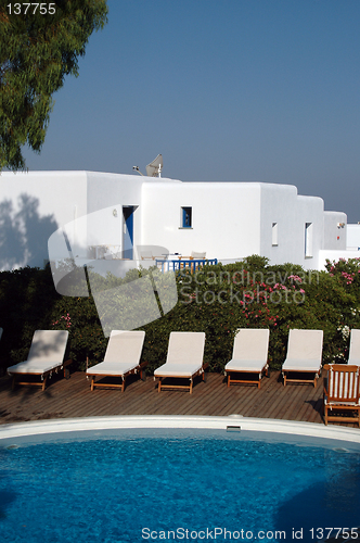 Image of pool greek hotel