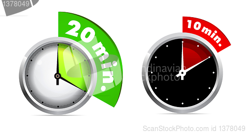 Image of 10 and 20 minutes timer