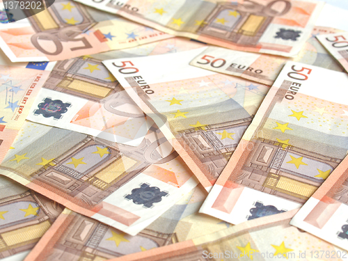 Image of Euro bankonotes background