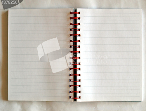 Image of Blank notebook page