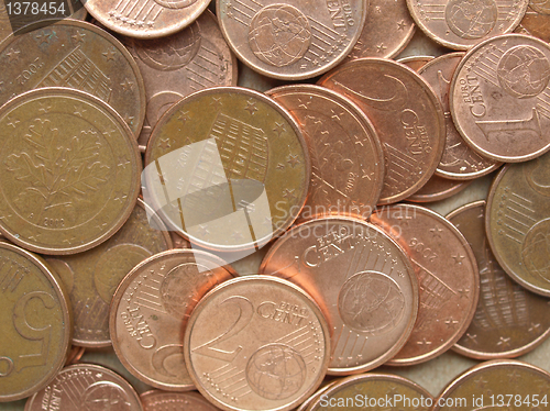 Image of Euro coins background