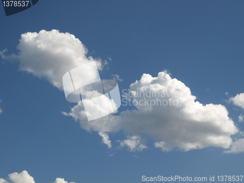 Image of Blue sky with clouds