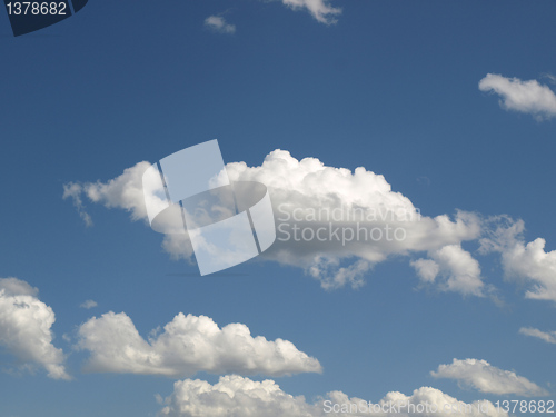Image of Blue sky with clouds