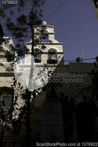 Image of Jerusalem street travel on holy land