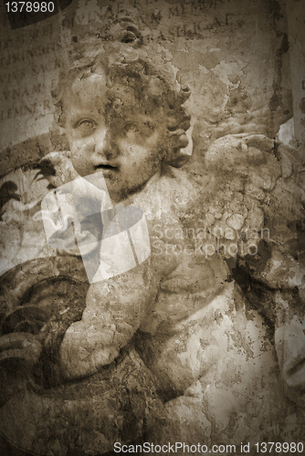 Image of Marble angel postcard