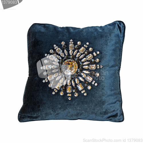 Image of Jewelled pillow