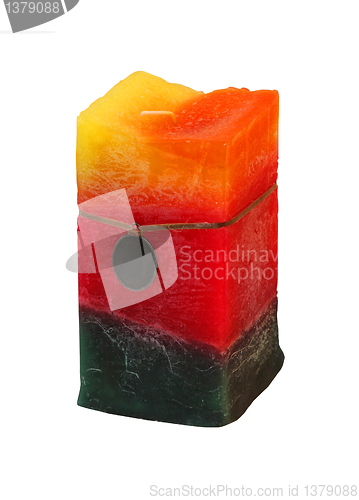 Image of Colourful candle