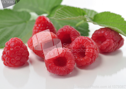 Image of fresh raspberries