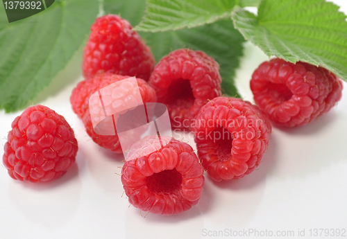 Image of fresh raspberries