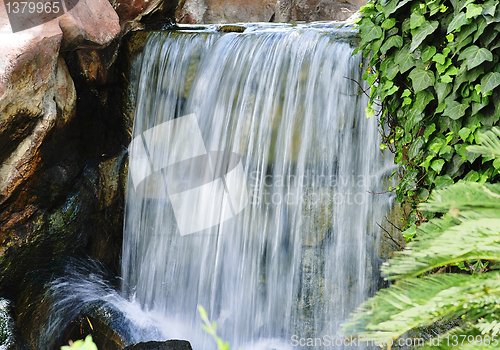 Image of waterfall in a park