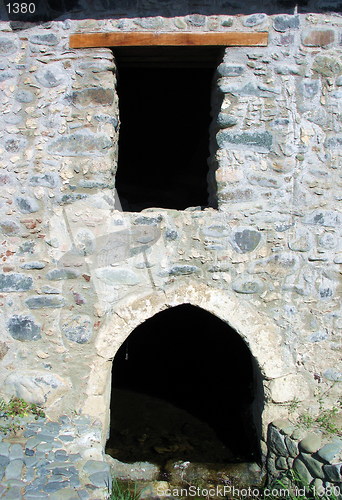 Image of The wall of a mill building. Flasou. Cyprus