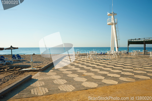 Image of Sunny beach terrace