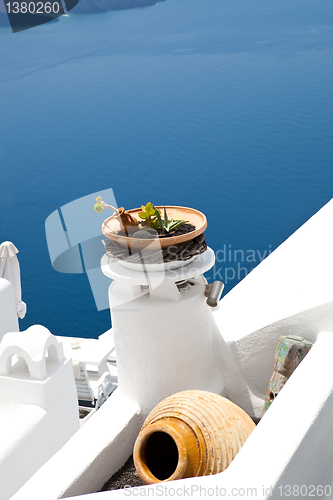 Image of Pots in Thira, Santori, Greece