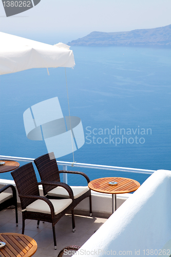 Image of Patio in Thira, Santorini, Greece