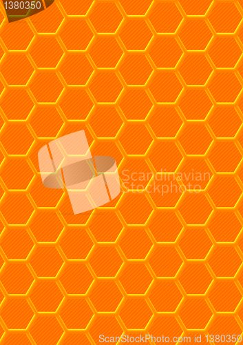 Image of background in the form of honeycombs