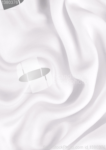 Image of Smooth elegant white silk