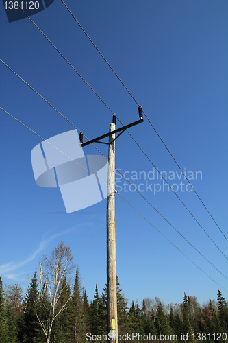 Image of electrical post