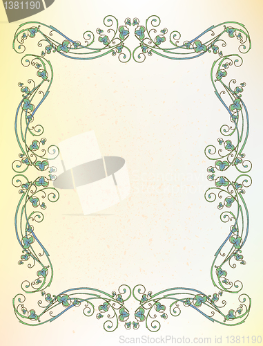 Image of floral frame