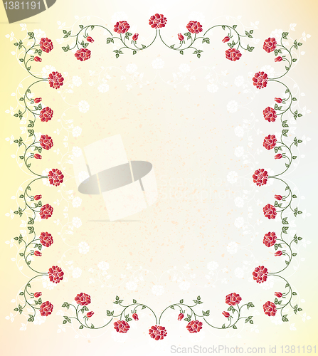 Image of floral frame
