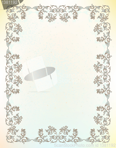 Image of floral frame