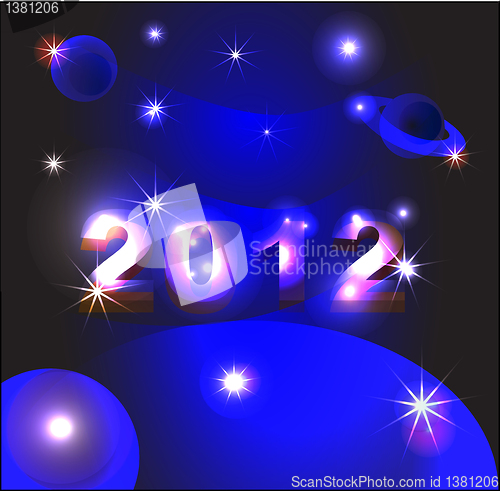 Image of new year 2012 is coming