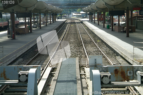 Image of Empty railway tracks