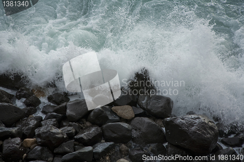 Image of Autum storn by the coast