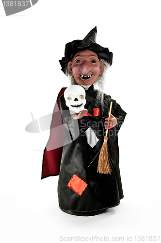 Image of Halloween witch figurine.