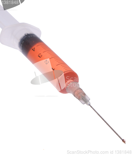 Image of Medical syringe.