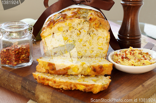 Image of Sliced Corn Bread