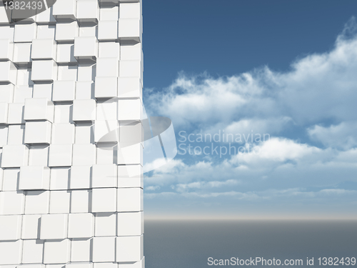 Image of cubes wall