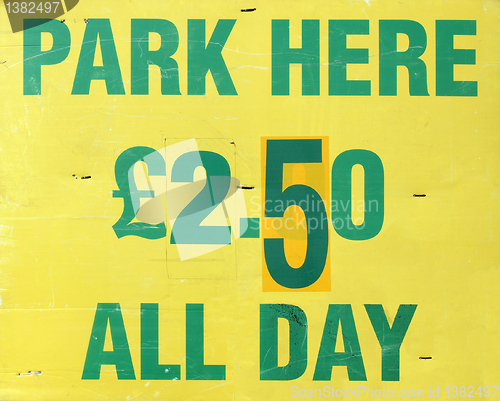 Image of Parking sign