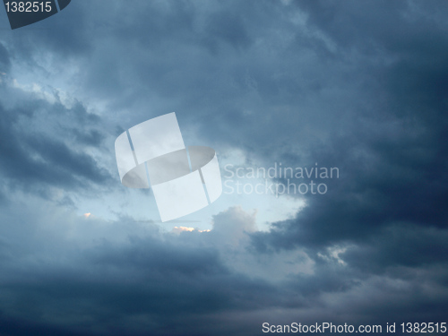 Image of Stormy weather sky