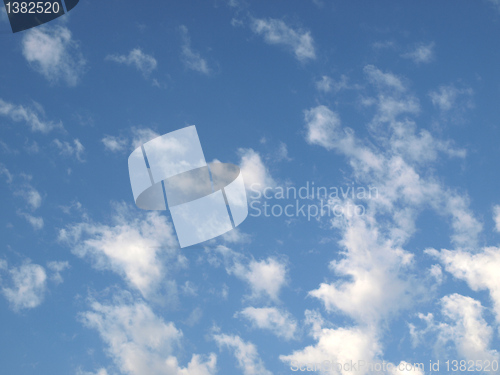 Image of Blue sky with clouds