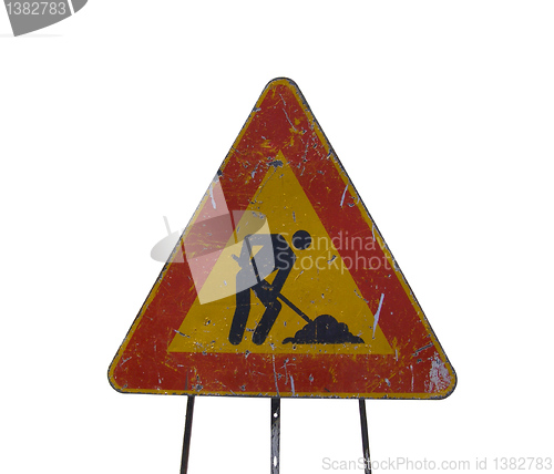 Image of Road work sign