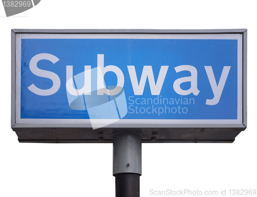 Image of Subway sign