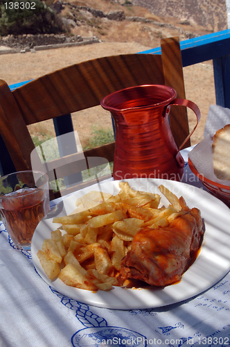 Image of greek taverna lunch