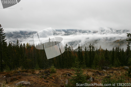 Image of tåke over Hardangervidda ved Rjukan Gaustadtoppen Norway