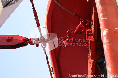 Image of maritime detail from lifeboat