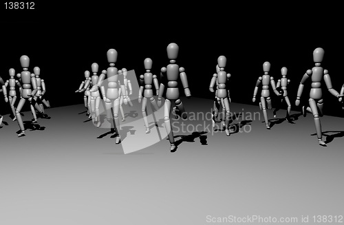 Image of Running people