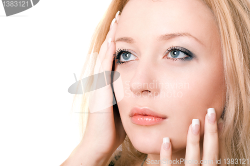 Image of Portrait of a beautiful young blonde