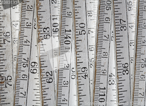 Image of Old folding carpenter's ruler