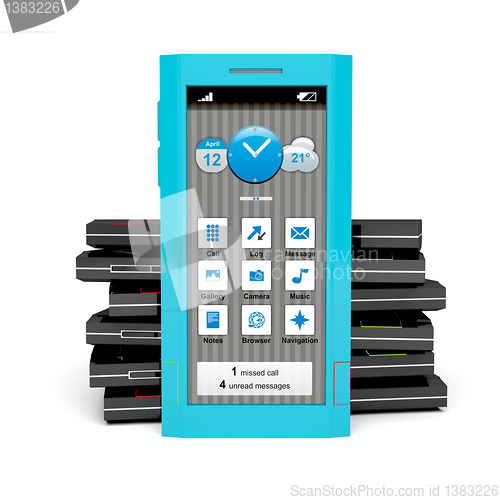 Image of Turquoise smartphone