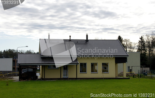 Image of The house and the sky