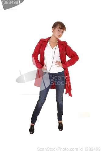 Image of Girl in red coat.